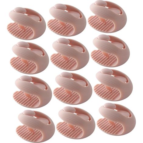 Lntyq 12 Pièces Porte-Couette Pinces à Housse De Couette Boucle De Couette Clips Fixes De Couette Attaches De Couette Clips De Courtepointe Housse De Couette Clips Fixes Rose Abdos (1/5)