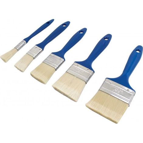 Set 5 pz pennelli pittura verniciatura pittare quadrati piatti parete muro PBHsa