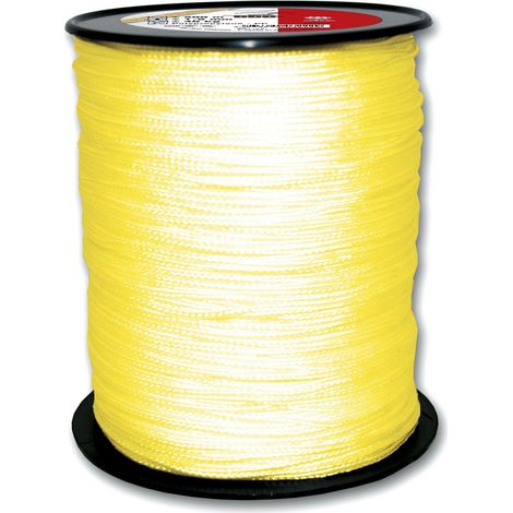 Corde Polypropylène Tressée, Jaune Fluo, 200 mm