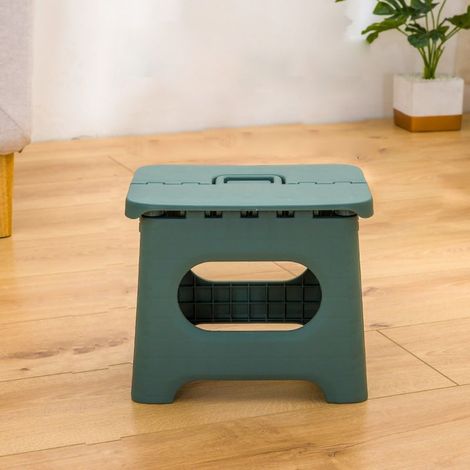 Marchepied Pliant Portable Marchepied Plastique Robuste Gain de Place Vert Clair (1/5)