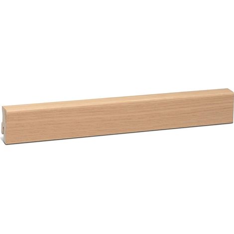 KGM Sockelleiste Eiche Furnier weiß geölt 16x40mm Modern Profil (1/5)