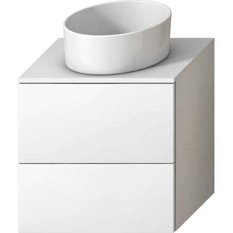Jika Mio - Mueble de lavabo bajo encimera, 61 x 59 x 45 cm, 2 cajones, blanco H41J7154015001 (1/2)