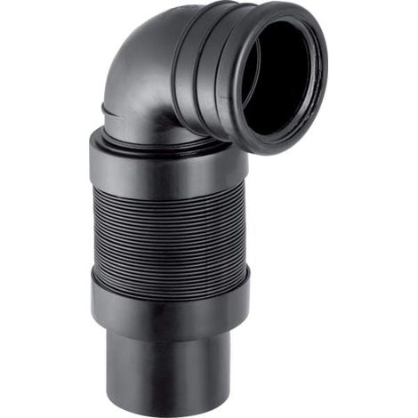 Geberit 241521001 PE Anschlussbogen 90Gr für Wand-WC (1/5)