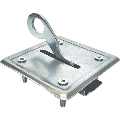 Serratura di ricambio indicata per la scala a pantografo con dimensioni 9 x 9 cm (1/3)