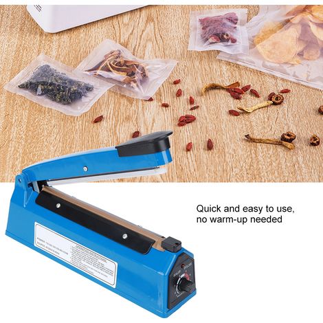 Scelleuse à impulsion manuelle PFS-200 210W 8 pouces avec minuterie réglable, soudeuse thermique pour sachets plastique (1/5)