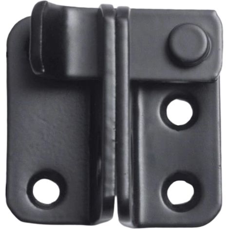 Verrou de porte à boulon coulissant, loquet de porte, petit cadenas pour portails en bois, abri de jardin, placard, cage pour animaux de compagnie, acier inoxydable noir mat (1/5)