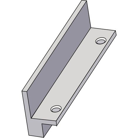 MARCHESI 4110 Maniglia per Porta del Balcone per Esterni, da avvitare, in Alluminio Effetto Acciaio Inox
