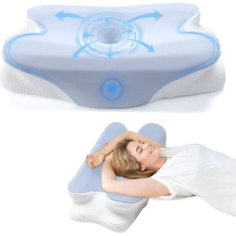 Ergonomisches Nackenkissen, Memory Foam Kissen, konturierte orthopädische Kissen, ideal für Seiten-, Rücken- und Bauchschläfer, Nackenkissen zum Schlafen