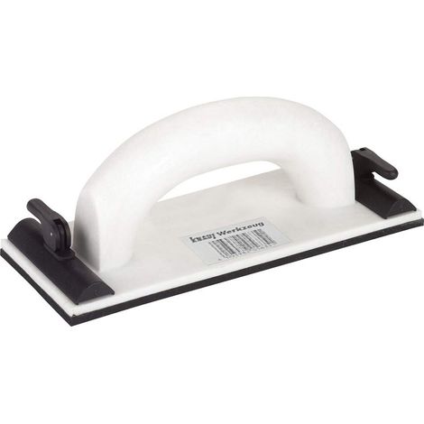 Ponceuse manuelle pour plaques de plâtre – Ponceuse à cloison sèche pour lisser et poncer les panneaux de plâtre et les cloisons sèches 24 cm x 8 cm avec grille de meulage remplaçable (1/4)