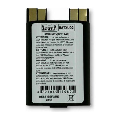 BATSECUR 2x(3V 2,4Ah) LOGISTY, Batteria al Litio - BATXU02