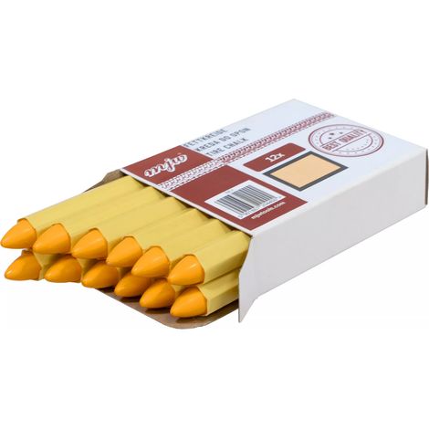GESSO VULCANIZZANANTE PER SEGNALARE PNEUMATICI, PENNARELLO GIALLO, 12 PEZZI (1/5)