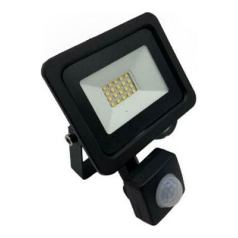 Mini faretto led 50w ultra slim con sensore movimento pir nero