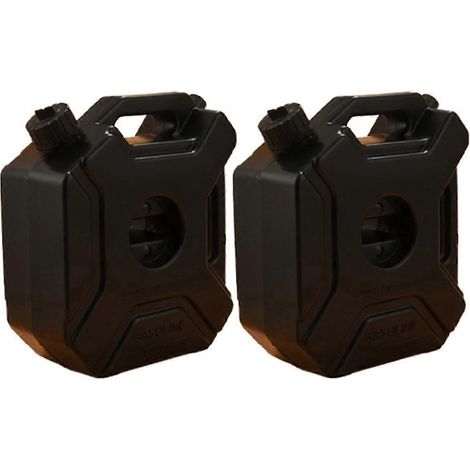 5-Liter-Kraftstofftank, schwarz, für Auto und Motorrad, Ersatz-Benzintank