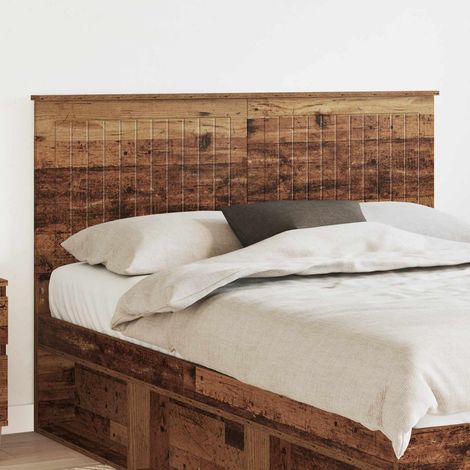 vidaXL Tête de lit Bois Ancien 140 cm Bois d'ingénierie (1/5)