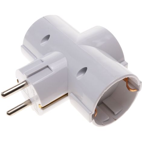 BeMatik - Triple blanc de connecteur à broches Multiplicateur (1/5)