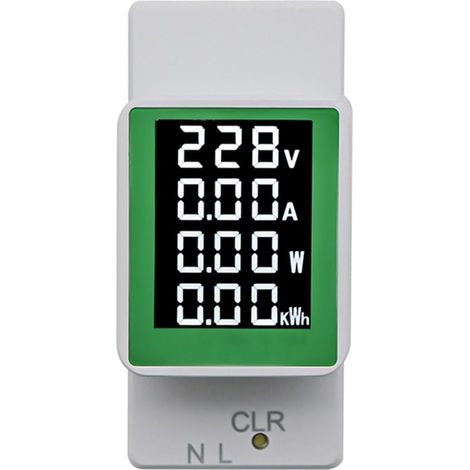 Moniteur CA 4 en 1 sur rail DIN, AC50-300V, 100A, mesure de courant, (1/5)