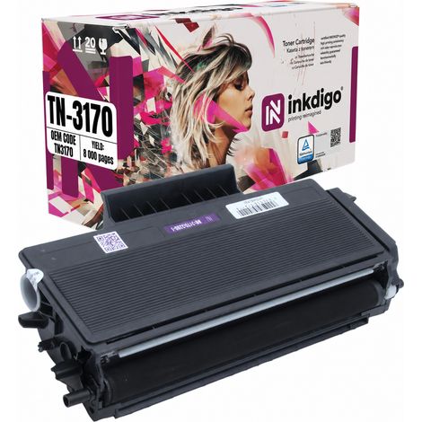 Toner Inkdigo TN3170 compatibile con Brother DCP-8060 HL-3145 MFC-8460DN, certificato TÜV. (1/5)