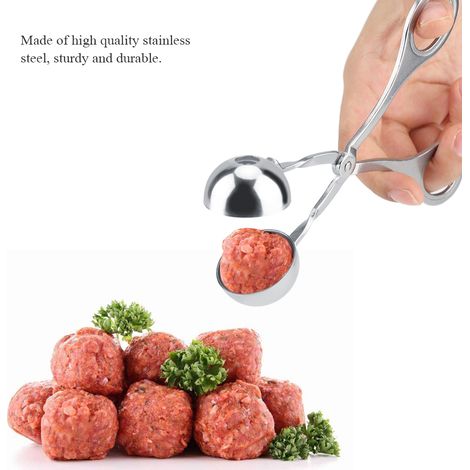 Küchenhelfer aus Edelstahl zum Formen von antihaftbeschichteten Fleischbällchen und Reisbällchen (1/5)