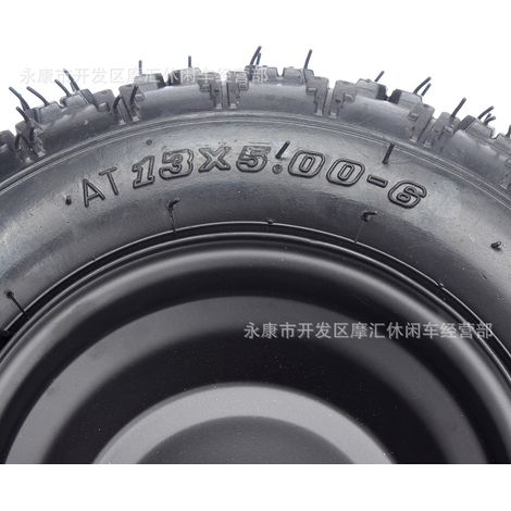 Go-kart, agricultural snowplow, golf ATV, sand-driving four-wheeled beach buggy, 13x5.00-6 tubeless tires with rims. (1/4)
