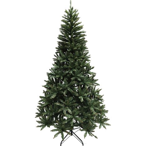 Árbol de Navidad artificial - 220 cm - verde abeto - pata de acero (1/5)