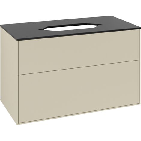 Villeroy & Boch Finion meuble sous lavabo, 2 tiroirs, lavabo au