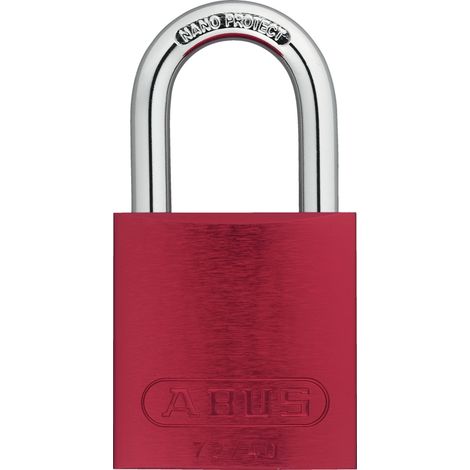 ABUS Vorhangschloss Aluminium 72/40 rot LoveLock inkl. 2 Schlüsseln