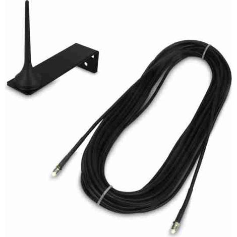ELMO GSMEXA15  Antenne für MDGSME, ETRGSM, INT9200, NET832, NET9, PREGIO, PROXIMA mit 15 m Kabel. Kann in Kombination mit der standardmäßig mitgelieferten Antenne verwendet werden und ermöglicht so di