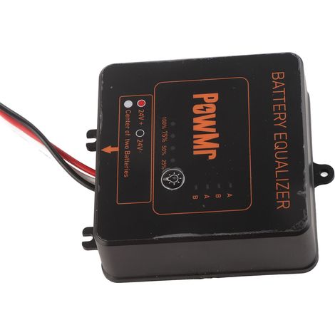 Batterieausgleicher Schwarzer Solarsystem-Balancer mit Verpolungsschutz 2 x 12 V (1/5)