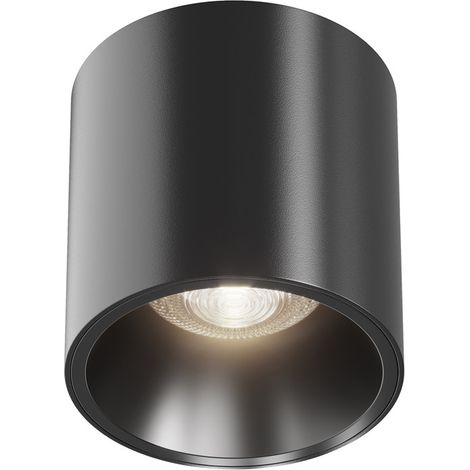 Maytoni Alfa LED plafoniera nera 12W 4000K 7cm C064CL (1/2)
