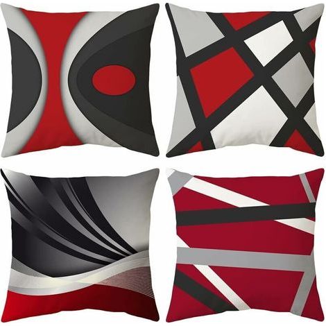 Pillowcase 45x45cm, Modern Sofa Cushion Cover, Beautiful Car Cushion Covers, Sofa Home Decor Protectors (Modern Art, Velvet) (1/5)