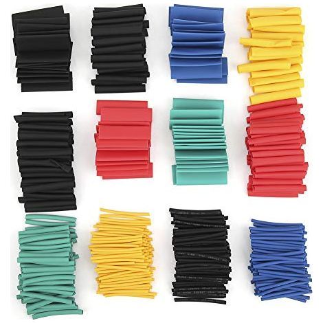 Tube Thermorétractable, 530 Pièces Kit de Tube Thermorétractable, Manchons de Câble de Protection de L'environnement Kit de Tube Rétractable pour Bricolage, Tube D'amplificateur (1/5)