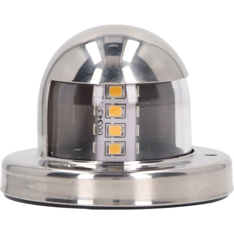 Luce di ancoraggio per barca a 12 V CC, luce di navigazione di poppa a LED bianca a 135°, impermeabile IP66, visibilità di 2 miglia nautiche, per yacht e pontoni. (1/5)