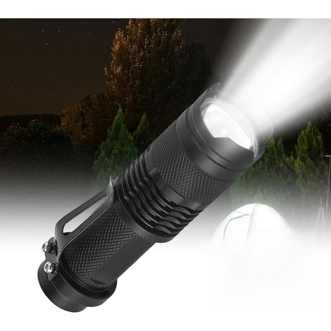 Lampe Torche Rouge, Lampe de Poche Rouge LED, 3 Modes, Étanche, Portable, Zoomable Lampe Lumiere Rouge pour Camping, Pêche, Astronomie (Lot de 5) (1/5)