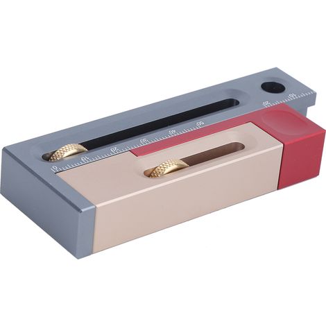 Régulateur de fente de scie, bloc de mesure mobile pour mortaise et tenon, outil de menuiserie réglable (1/5)