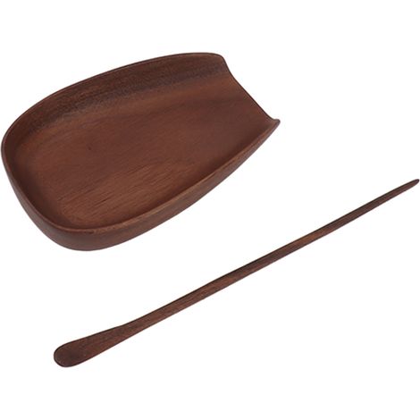 Cuillère à thé en bois de noyer, cuillère à thé, accessoires pour le thé Gongfu chinois, outils pour le thé A (1/5)