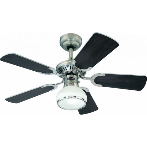Ceiling fan Princess Radiance II Pewter with Light
