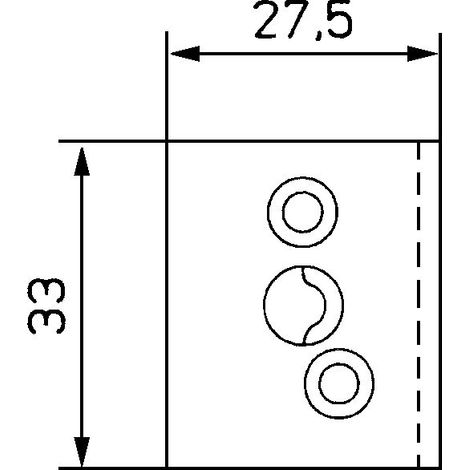 MACO Sprossenkupplung für Sprossenkreuz 33 mm Braun (1/2)
