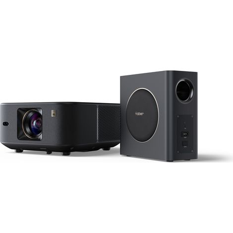 FullHD 1080p LCD-Multimedia-Projektor mit JBL-Lautsprechern und WLAN/Bluetooth-Subwoofer K3 Pro – Schwarz (1/5)