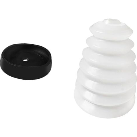 Lot de 2 Housses Anti-poussière en Silicone pour Perceuse Électrique, Grosse Capacité, Blanc, Installation Facile, Usage Domestique (1/5)