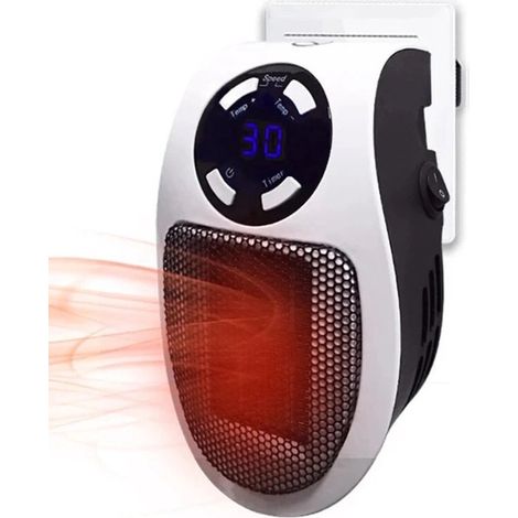 Calefactor de enchufe Artiva，Calefactor eléctrico，Calefactor cerámico de enchufe de 500 W，Calefactor de baño (1/5)