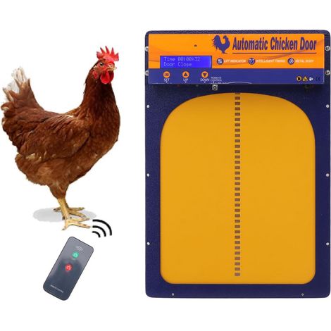 Porte Automatique de Poulailler, Poulailler À Énergie Solaire, 3 Modes Synchronisation, en Aluminium Programmable Étanche pour Poulet, Canard - (1/5)