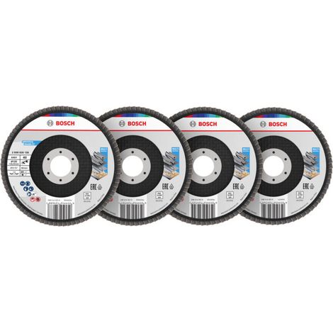 Bosch Set de disques abrasifs en éventail, 125 mm, T29