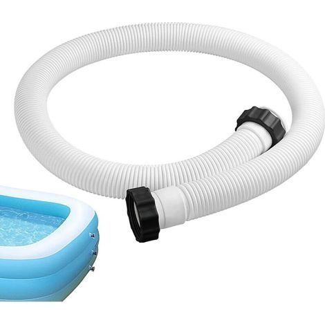 1.5m Pompe À Piscine, Tuyau De 38 Mm/150 Cm,pour Pompe De Et Aspirateur De Piscine – Tuyau De Rechange Pour – Accessoires De Pompe De/filtre (1/5)