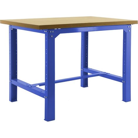 Simonrack – Établi modulable bleu 35 mm MDF – Charge maximale 800 kg – Structure acier 2 mm – Assemblage facile avec écrous – Peinture époxy résistante