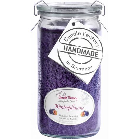 Candle Factory Mini Jumbo Winterpflaume Duftkerze Dekokerze 307-066 (1/5)