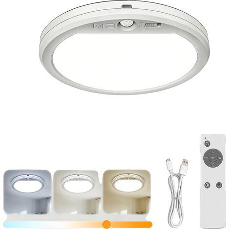 Plafonnier, Capteur de Mouvement, Éclairage Dimmable, 1PC (1/2)