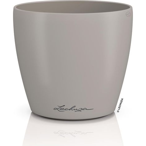 LECHUZA® Übertopf CLASSICO Color DECO 12 Sandbraun Ø 13 cm - Kunststoff (1/2)