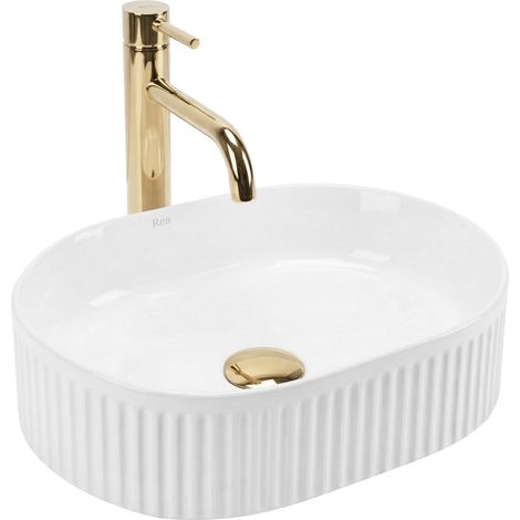 COUNTERTOP WASHBASIN REA VANDA WHITE 40 MINI