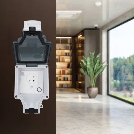 Prise étanche intelligente WiFi IP66 pour extérieur, type 86, résistante à la pluie, 16 A, Israël, 110-250 VSNW-I (1/5)