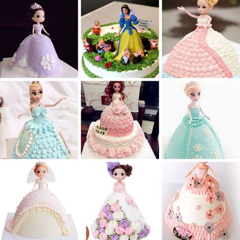 Moule à gâteau demi-cercle 20 cm, moule à gâteau décoratif robe princesse, moule à pâtisserie pour poupée